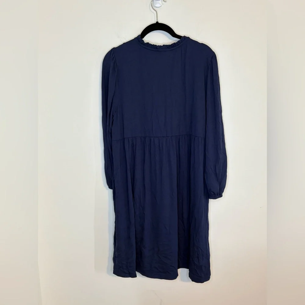 Wonderly Long Sleeve V-neck Navy Blue Knee Length Dress NWT Size XL - Picture 5 of 7